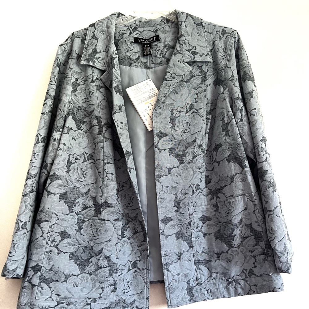 NWT Women’s Dialogue Blue Blaze Jacket Size 24W